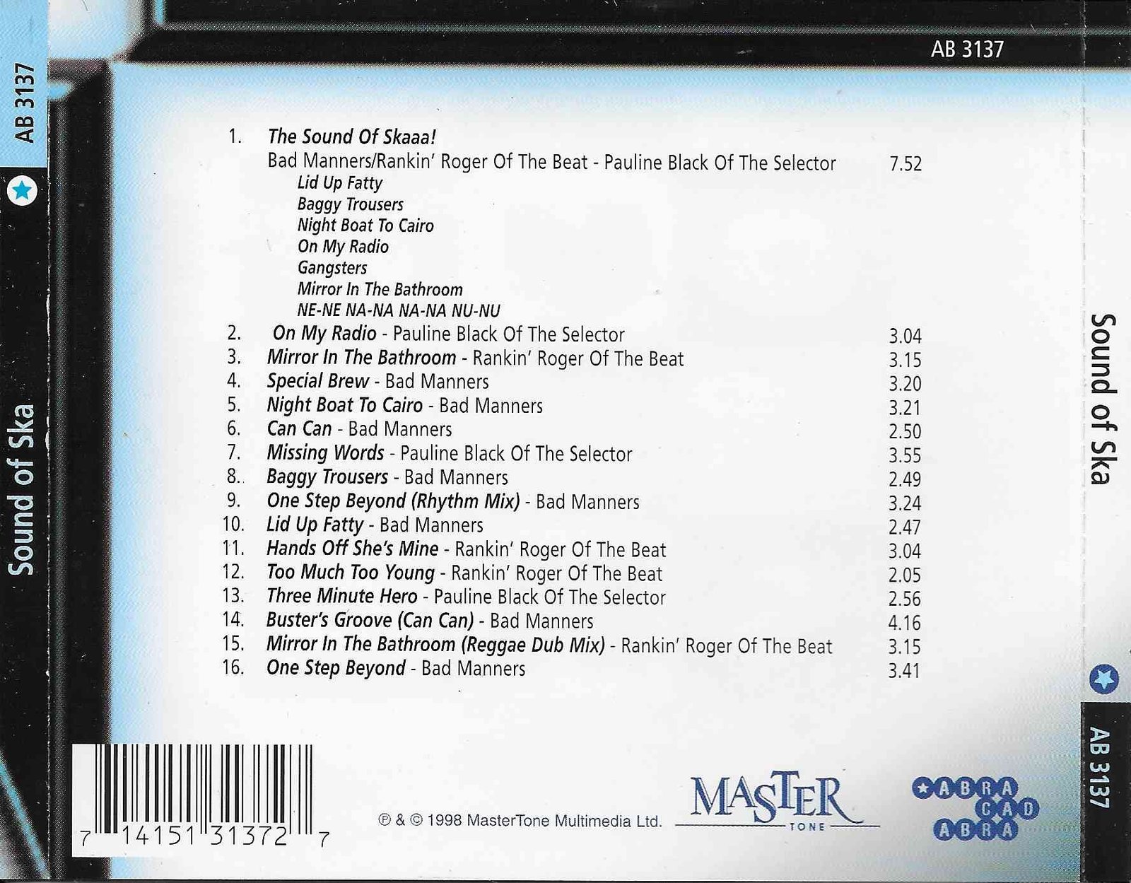 Back cover of AB 3137